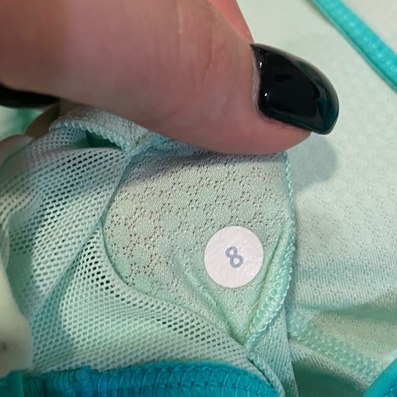 Mint Lululemon Strappy Tank w/ built in bra - Picture 5 of 6